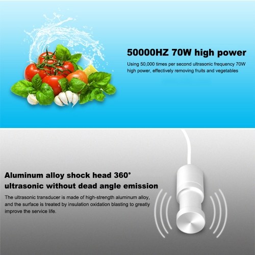 

Portable Ultrasound Cleaner Fruit Vegetable Cleaning Machine