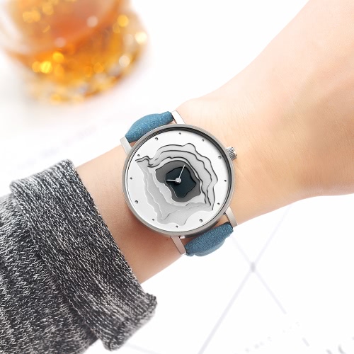 

STARKING 2017 Fashion Luxury Genuine Leather Women Watch 3D Dial Quartz Water-Proof Ladies Casual Wristwatch Modern Simplicity Watch