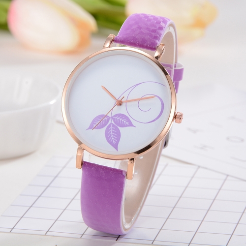 

Fashion Simple Watch Color Change Sunlight Beautiful Flower Pattern Quartz Wrist Watch