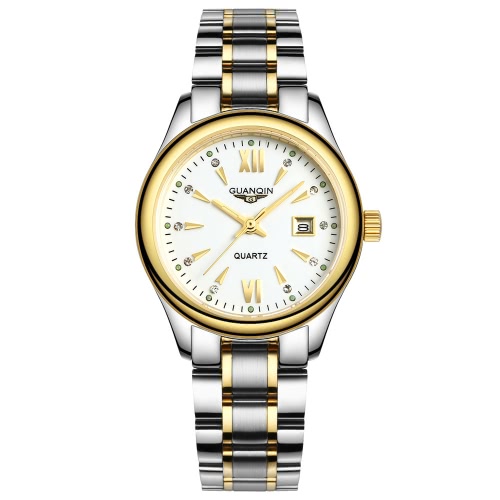 

GUANQIN Steel Strap Waterproof Luminous Ultrathin Luxury Quartz Watch
