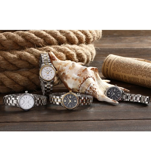 

GUANQIN 2016 Fashion Women's Luxury Quartz Watches Steel Strap Watch Waterproof Luminous Ultrathin Wristwatch for Lady