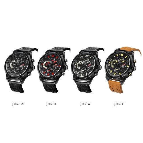 

NAVIFORCE Brand Luxury Genuine Leather Quartz Men Casual Wristwatch Fashion Water-Proof Men Sports Military Watch Masculino Relogio