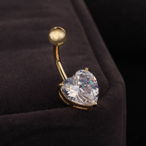 

Fashion Popular Women Girl Body Jewelery Crystal Egg-shaped Oval Short Paragraph Buckle Navel Nail