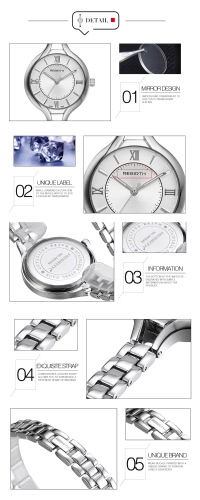 

REBIRTH Brand Luxury Full Steel Women Business Watch Quartz Water-Proof Ladies Watch Bracelet Clasp Ultra Thin Dial Casual Wristwa