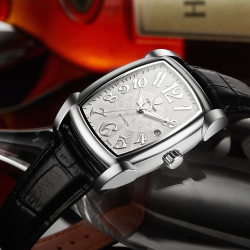 Tevise Vintage Luminous Automatic Mechanical Men Watch Water Proof Self Wind Man Business Wristwatch Genuine Leather Calendar Box huismerk kopen in de aanbieding Tevise Vintage Luminous Automatic Mechanical Men Watch Water Proof Self Wind Man Business Wristwatch Genuine Leather Calendar Box huismerk kopen in de aanbieding