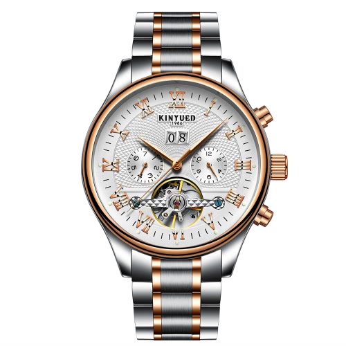 

KINYUED Business Watch Automatic Mechanical Watches 3ATM Water-resistant Men Wristwatch Male