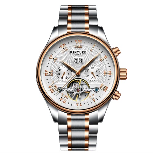 KINYUED Business Watch Automatische Mechanische Uhren 3ATM wasserdicht Männer Armbanduhr Männlich