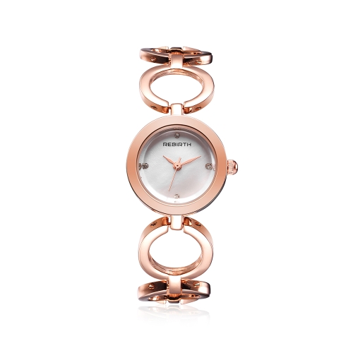 REBIRTH Fashion Casual Cuarzo Reloj Vida Resistente al agua Reloj Mujer Relojes de pulsera Mujer