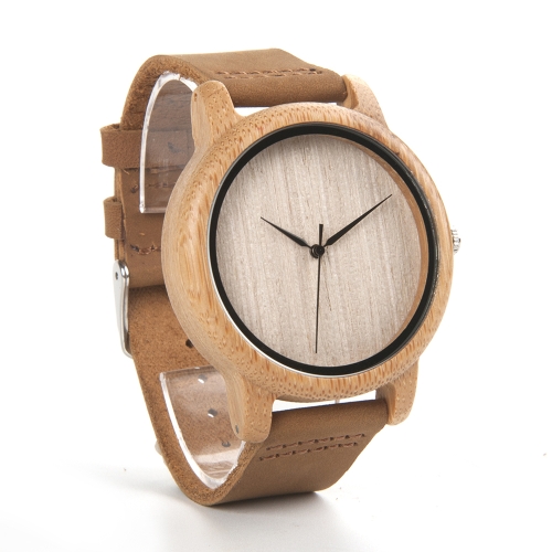 

BOBOBIRD Fashion Simple Bamboo Lovers Watches Кварцевые неподдельные кожаные деревянные случайные наручные часы Пары