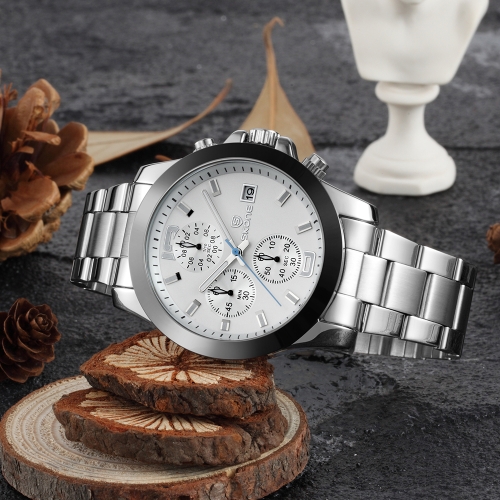 

SKONE Роскошный люминесцентный кварц из нержавеющей стали Man Watch Water-Proof Chronograph Мужские часы для наручных часов для бизнеса