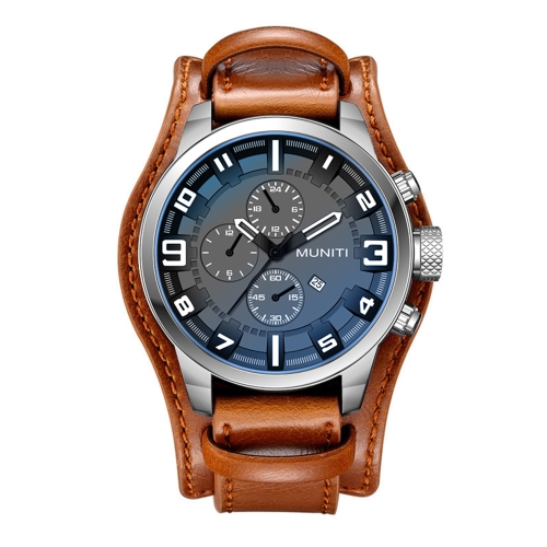 MUNITI Mode Sport Hommes Montre La Vie Résistant à L'eau Quartz Man Montre Relogio Musculino