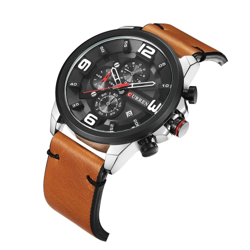 

CURREN Fashion Sport Genuine Leather Men Watches