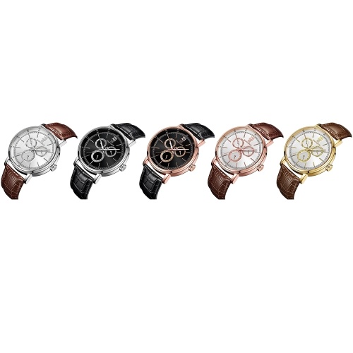 

NAVIFORCE NF3002 Leather Watch Brand Quartz Watches Independent Hour Date Day Window Luminous Business Casual Wrist Watch