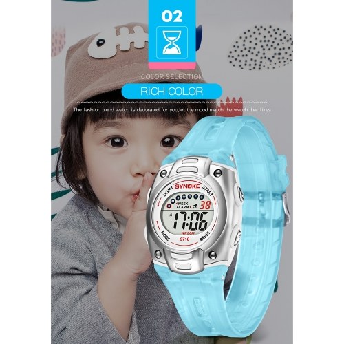 

SYNOKE 9718 Child Sport Digital Waterproof Wrist Watch kid Watch