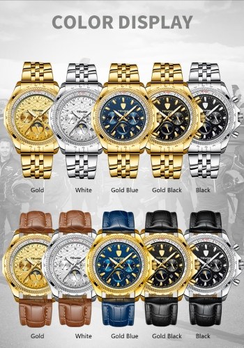 

TEVISE T841B Brand Fashion Men Watch Luxury Mechanical Self-wind Automatic Wristwatch Sport Leather/Stainless Steel Optional Clock Relogio Masculino for Gift