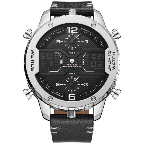 

WEIDE WH6401 Dual Display Two Movement Quartz Digital Men Watch x