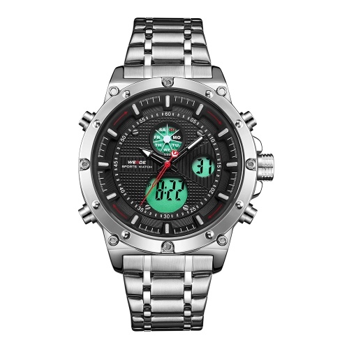 

WEIDE WH6906 Dual Display Two Movement Quartz Digital Men Watch