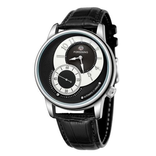 

Mechanical Watch with Leather Strap 3ATM Automatic Wristwatch for Men Boys