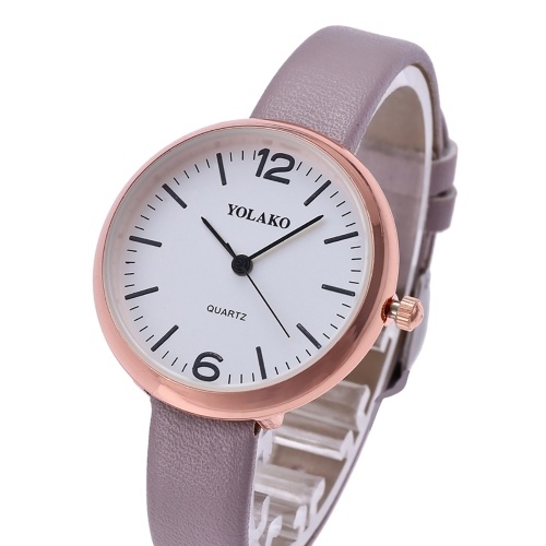 

Quartz Watch Women PU Leather Strap Wrist Watch Casual Female Clock