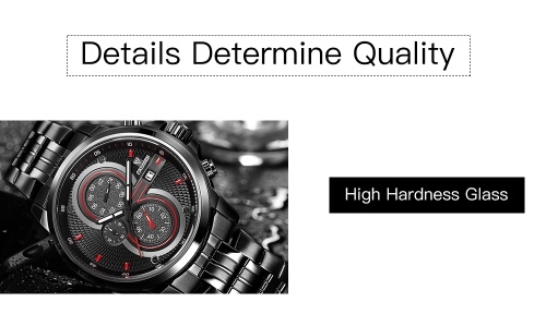 

Cadisen Watch Men Sport Chronograph Clock Quartz Wristwatch Business Waterproof Watch Men