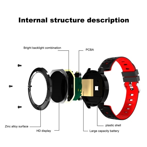 

CF58 Smart Watch Weather Forecast Heart Rate Monitor Smart Wristband Blood Pressure Blood Oxygen Smart Bracelet Fitness Tracker