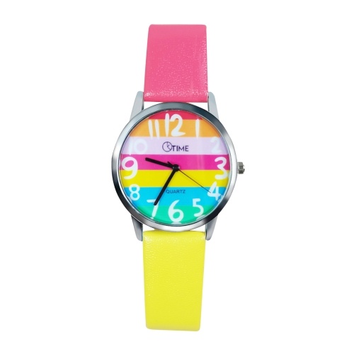 

Women's Watch Fashion Retro Quartz Watches Leather Casual Colorful Student's Wristwatch