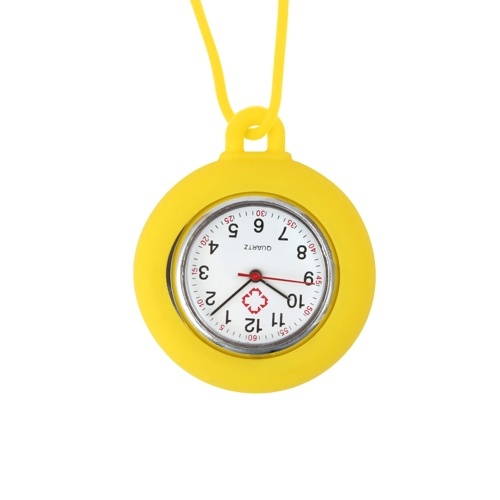 Montre d'infirmière montre de poche avec couvercle en silicone et lanière montre de poche portable d'infirmières avec montres suspendues d'allaitement d'occasion