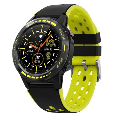 Reloj inteligente de 1.3 pulgadas Reloj para teléfono Rastreador de ejercicios con brújula GPS Pantalla de presión de aire y altitud IP67 Reloj deportivo a prueba de agua con múltiples modos deportivos Cronómetro Temporizador