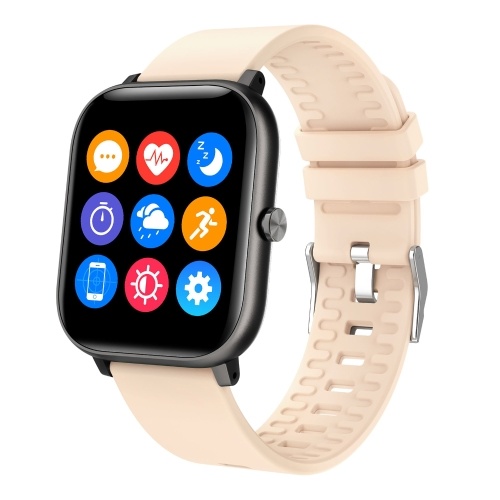 SENBONO P18 Smart Bracelet 1.4-Inch IPS Color Screen BT5.0 320*320pix IP67 Waterproof Fitness Tracker Sleep/Heart Rate/Blood Pressure Monitor Multiple Sport Modes Message/Call/Sedentary Reminder Compatible with Android iOS