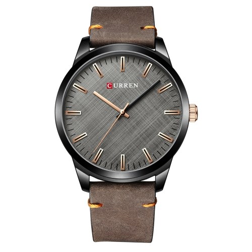 

Men Quartz Watch CURREN Classic Male Fashion Wrist Watch 3ATM Waterproof Analog Casual Watches with Leather Strap