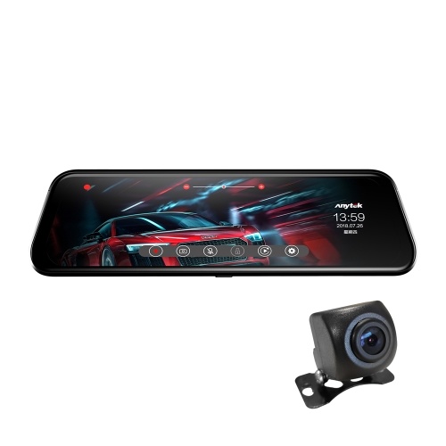 

Anytek T12 + ADAS 9,66-дюймовый сенсорный автомобильный Зеркало заднего вида DVR камера