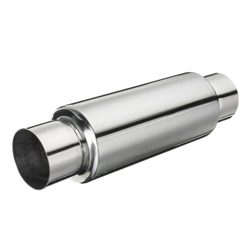 Résonateur universel de silencieux de turbine d'échappement en acier inoxydable d'entrée et de sortie de 2,5 ", 12" de long