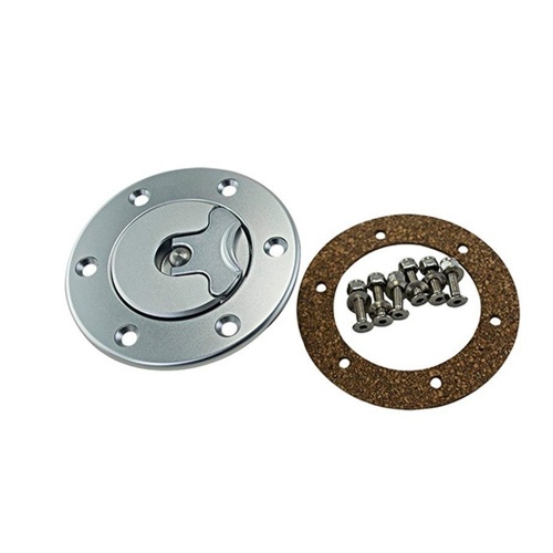

Aluminum Billet Gas Fuel Cell / Surge FuelTank Cap Flush Mount 6 bolt Mirror Polished Opening 35.5mm
