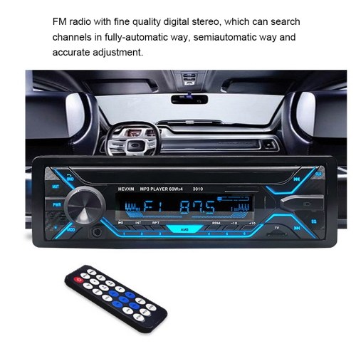 

Car Stereo BT Radio MP3 Player Handsfree USB TF AUX In-dash 7 Color Digital BT Car MP3 Player Car Radio Stereo Player