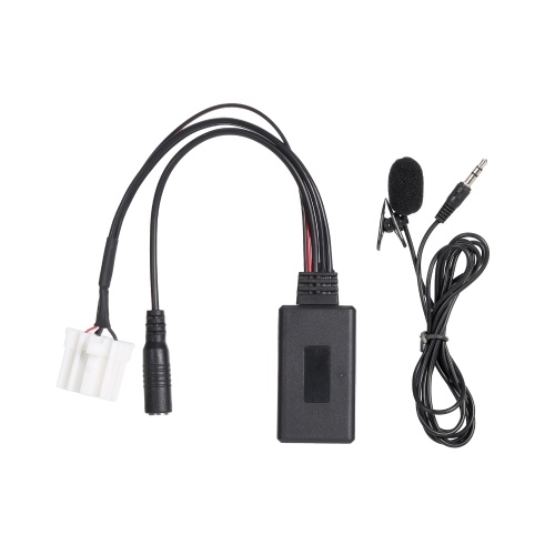 Rádio estéreo para carro Bt Áudio Extend Wire Microfone Chamada telefônica viva-voz Substituição do adaptador de microfone para Mazda 2 3 5 6 8