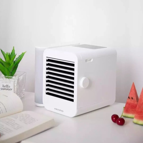 Microhoo 1000ML Air Conditioner 99-Speed Touch Screen Type-C Cooling Fan Humidifier