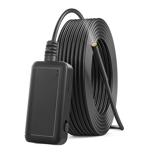 

F220 5.5mm Industrial Endoscope WiFi Borescope Inspection Camera Built-in 6 LEDs IP67 Waterproof for iOS/Android Smartphones