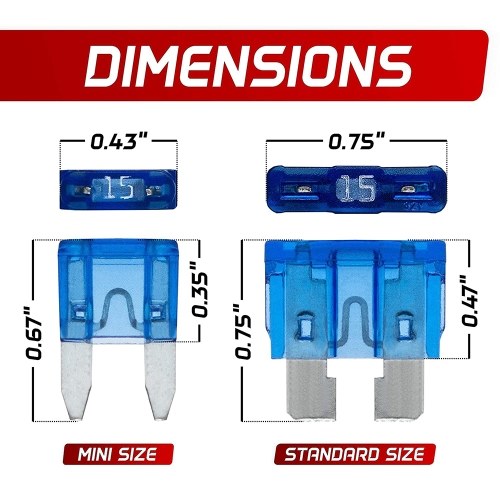 1000pcs Car Blade Fuse Assortment Assorted Kit Mini Standard Size Blade Set Auto Truck Automotive Fuse With Storage Box 
