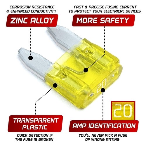 1000pcs Car Blade Fuse Assortment Assorted Kit Mini Standard Size Blade Set Auto Truck Automotive Fuse With Storage Box 