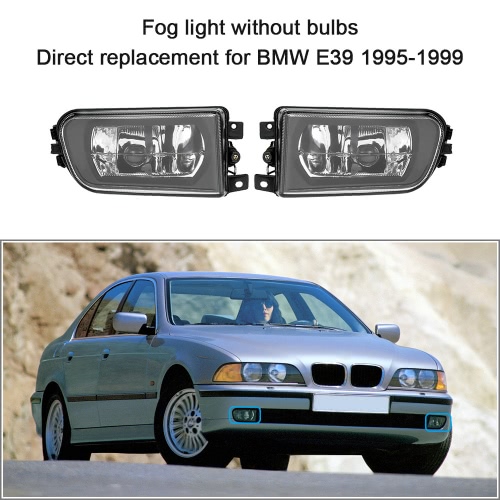 

1 Pair Left & Right Front Fog Light H7 Base without Bulbs Replacement Kit for BMW E39 1995-1999