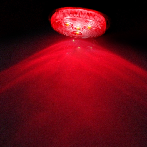 

2Amber + 2 Red Truck Trailer 2.5" Round Side Marker Led Clearance Light 4LED 12V