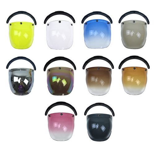 

3-Snap Bubble Wind Shield Visor для мотоциклетного шлема Biltwell Gringo & Bonanza