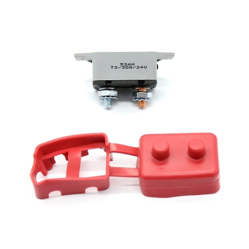 

24V Manual Reset Car Circuit Breaker With Cover 20A Dual Battery Fuse