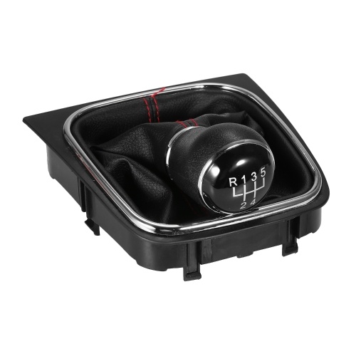 5 Speed Gear Knob Shift Stick Gaiter Cover Replacement for VW Golf 5 6 110mm Hole Diameter 