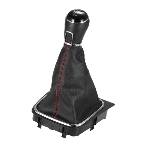 5 Speed Gear Knob Shift Stick Gaiter Cover Replacement for VW Golf 5 6 110mm Hole Diameter 