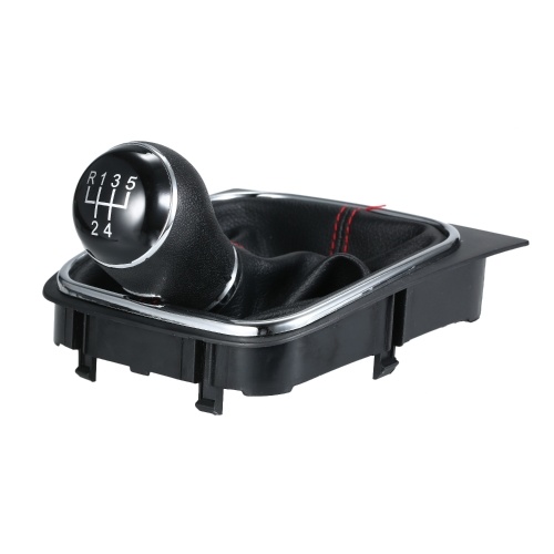 5 Speed Gear Knob Shift Stick Gaiter Cover Replacement for VW Golf 5 6 110mm Hole Diameter 