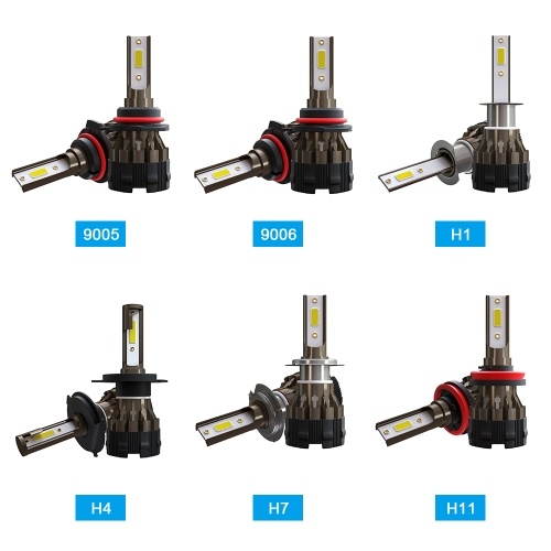 

2Pcs Car LED Headlight Bulbs LED Driving Lamp All-in-one Conversion Kit H1 36W 6000LM 9V-36V