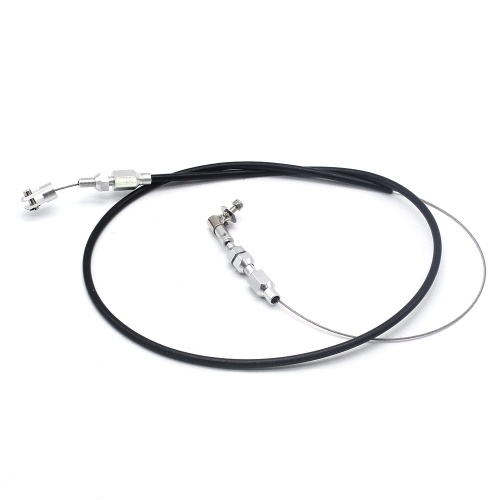 

36" Stainless Steel Throttle Cable Black 24" Housing Hot Rod Street Rod