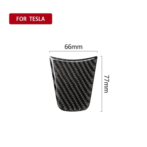 

Car Interior Steering Wheel Cover Replacement for Tesla Model 3 Car Cteering Wheel Carbon Fiber Decorative Sticker Cover