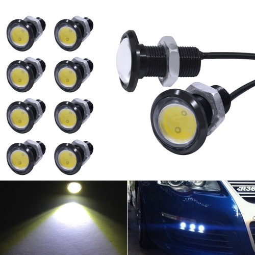 

Eagle Eye LED Bulb,DRL Light Ultra Thin Waterproof Black Aluminum Shell Car Motorcycle Turn Signal Light Fog Tail Backup Reverse Light,10-Pack